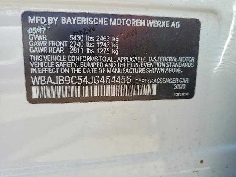 Продаж на аукціоні авто 2018 Bmw M550xi, vin: WBAJB9C54JG464456, номер лоту: 63523126