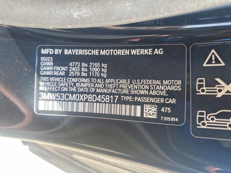 2023 Bmw M240xi მანქანა იყიდება აუქციონზე, vin: 3MW53CM0XP8D45817, აუქციონის ნომერი: 65533776