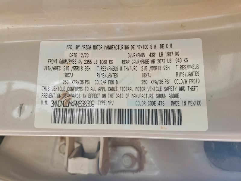 64910046 :رقم المزاد ، 3MVDMBBM4RM638309 vin ، 2024 Mazda Cx-30 مزاد بيع