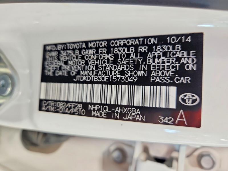 Продажа на аукционе авто 2014 Toyota Prius C, vin: JTDKDTB30E1573049, номер лота: 65482306