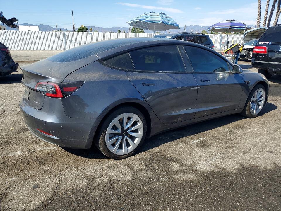 Продажа на аукционе авто 2022 Tesla Model 3, vin: 5YJ3E1EB7NF166796, номер лота: 63596996