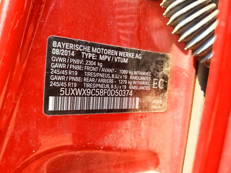 64135726 :رقم المزاد ، 5UXWX9C58F0D50374 vin ، 2015 Bmw X3 مزاد بيع