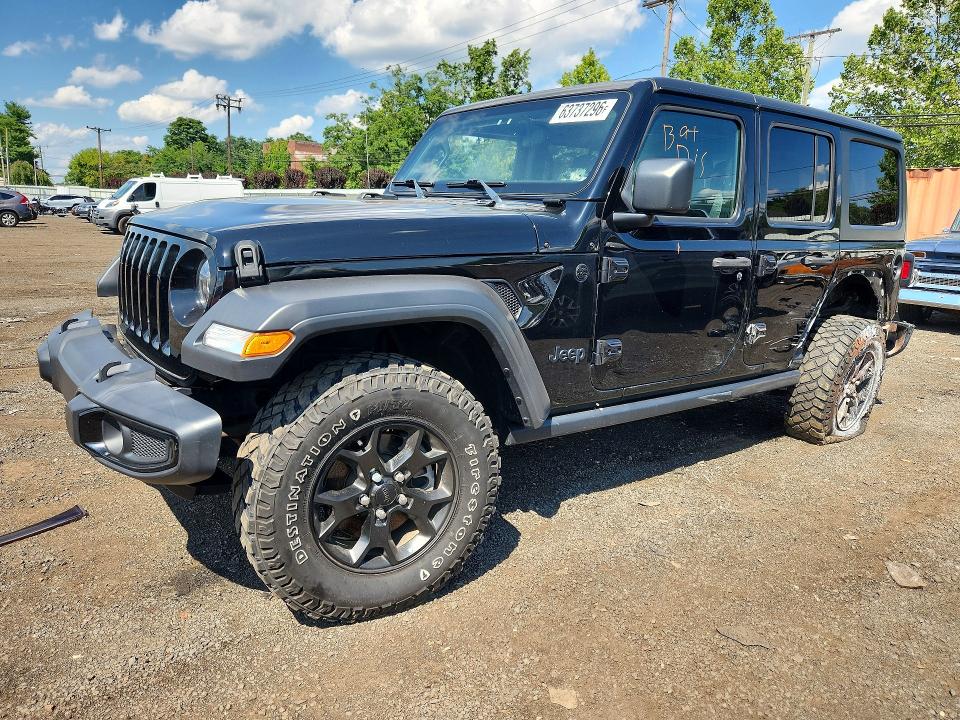 2022 Jeep Wrangler Unlimited მანქანა იყიდება აუქციონზე, vin: 1C4HJXDG3NW139284, აუქციონის ნომერი: 63737296