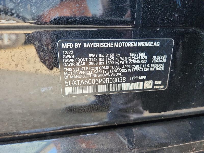Aukcja sprzedaży 2023 Bmw X5, vin: 5UXTA6C06P9R03038, numer aukcji: 63328636