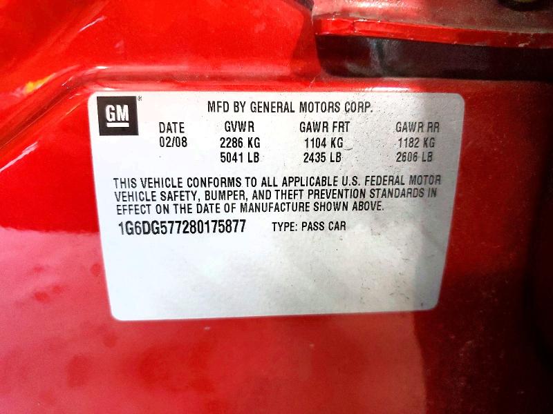 Продаж на аукціоні авто 2008 Cadillac Cts, vin: 1G6DG577280175877, номер лоту: 65838976