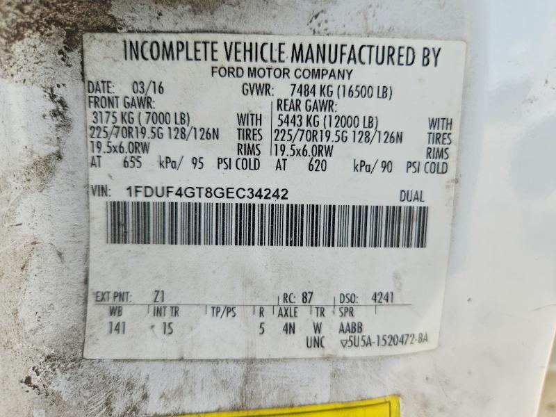 Продажа на аукционе авто 2016 Ford F450, vin: 1FDUF4GT8GEC34242, номер лота: 63888766