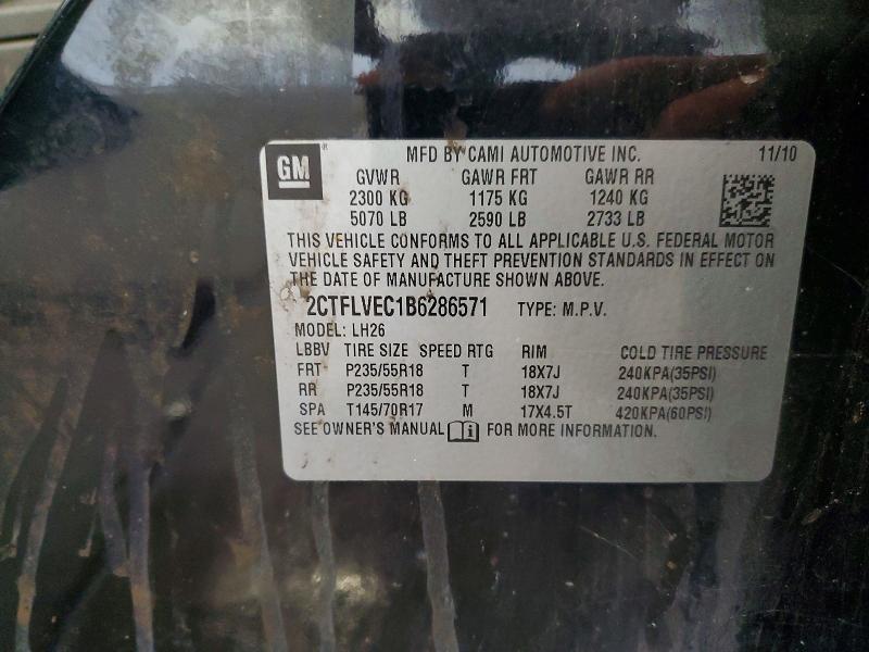 Aukcja sprzedaży 2011 Gmc Terrain, vin: 2CTFLVEC1B6286571, numer aukcji: 63580986