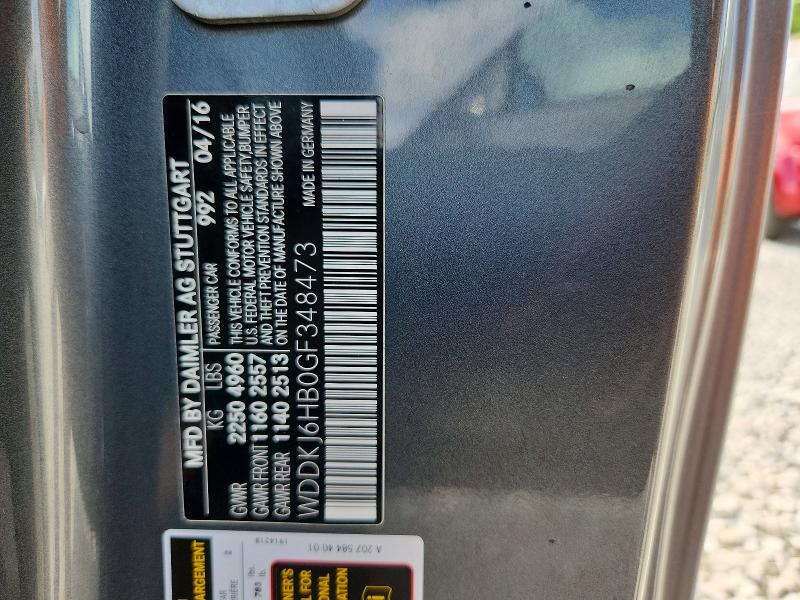 62933736 :رقم المزاد ، WDDKJ6HB0GF348473 vin ، 2016 Mercedes-benz E مزاد بيع