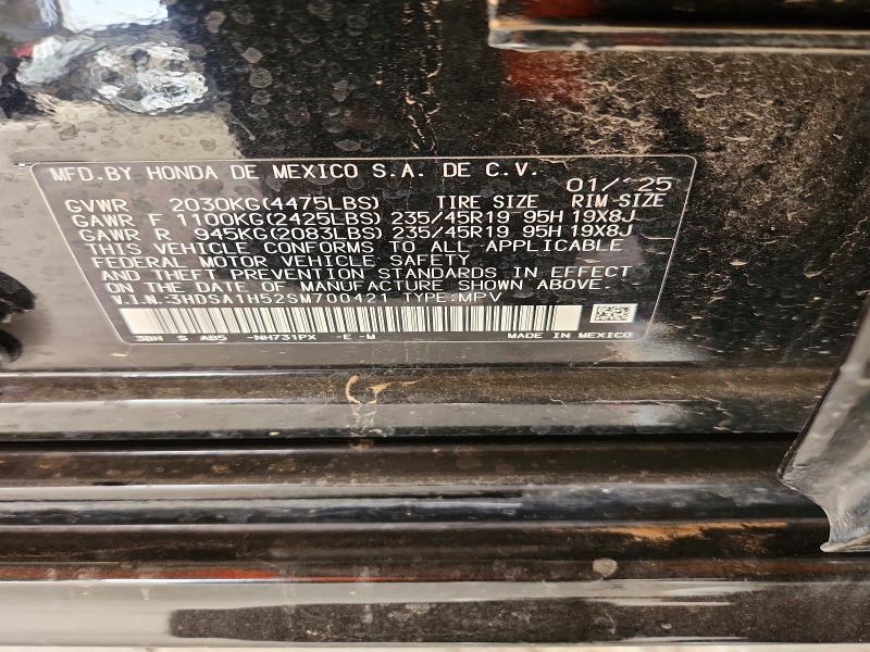 61743976 :رقم المزاد ، 3HDSA1H52SM700421 vin ، 2025 Acura Adx مزاد بيع