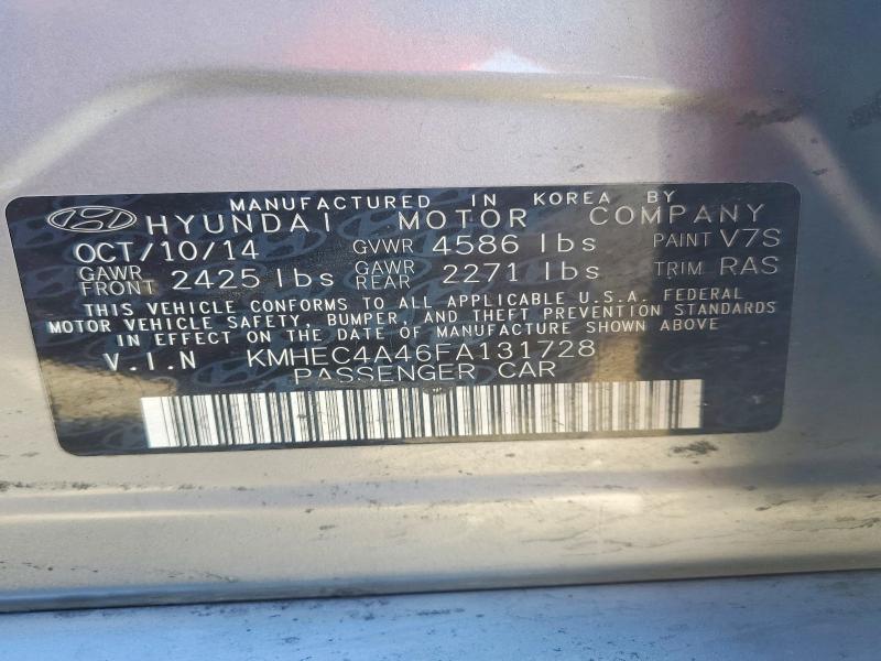 Aukcja sprzedaży 2015 Hyundai Sonata Hybrid, vin: KMHEC4A46FA131728, numer aukcji: 62857006
