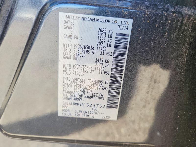 Продаж на аукціоні авто 2014 Infiniti Qx60, vin: 5N1AL0MM5EC523752, номер лоту: 65563816