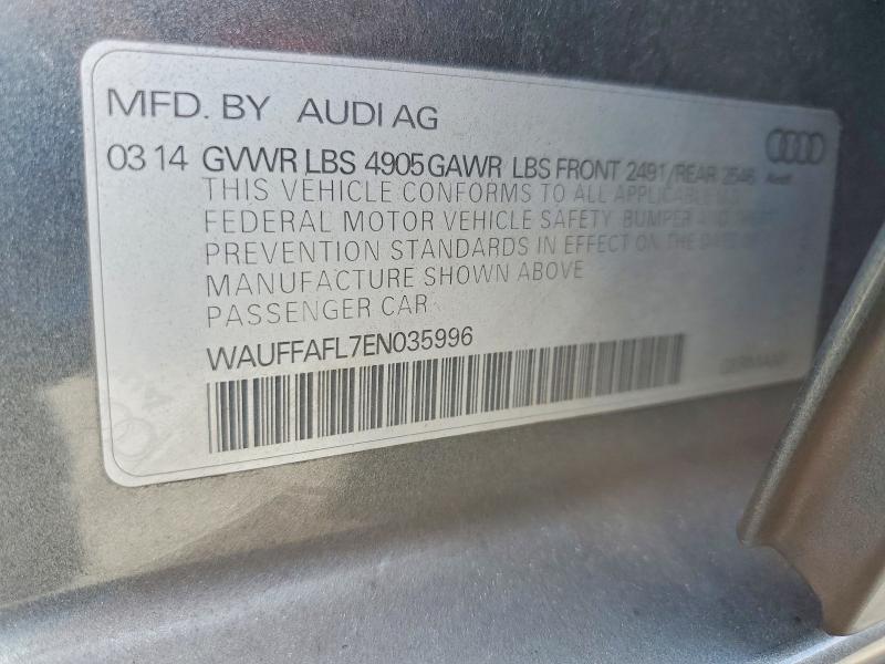 63364836 :رقم المزاد ، WAUFFAFL7EN035996 vin ، 2014 Audi A4 مزاد بيع