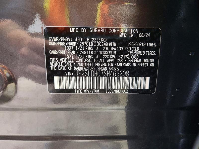 Продажа на аукционе авто 2025 Subaru Forester, vin: JF2SLDHC7SH465208, номер лота: 63684496