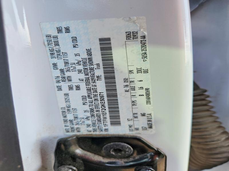 Продаж на аукціоні авто 2016 Ford F150, vin: 1FTFW1EF2GKE50971, номер лоту: 64913286