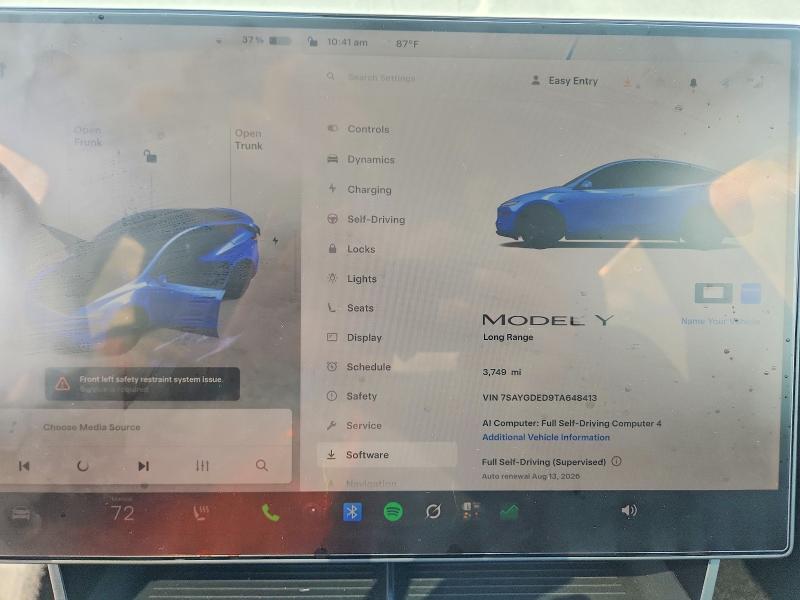 Продажа на аукционе авто 2026 Tesla Model Y, vin: 7SAYGDED9TA648413, номер лота: 64411346