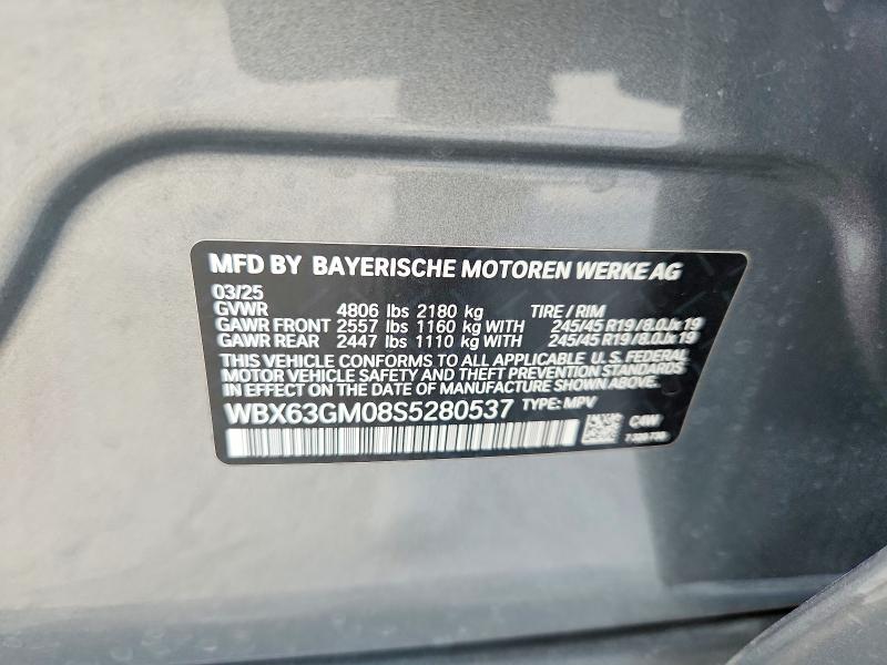 Aukcja sprzedaży 2025 Bmw X2, vin: WBX63GM08S5280537, numer aukcji: 65475856
