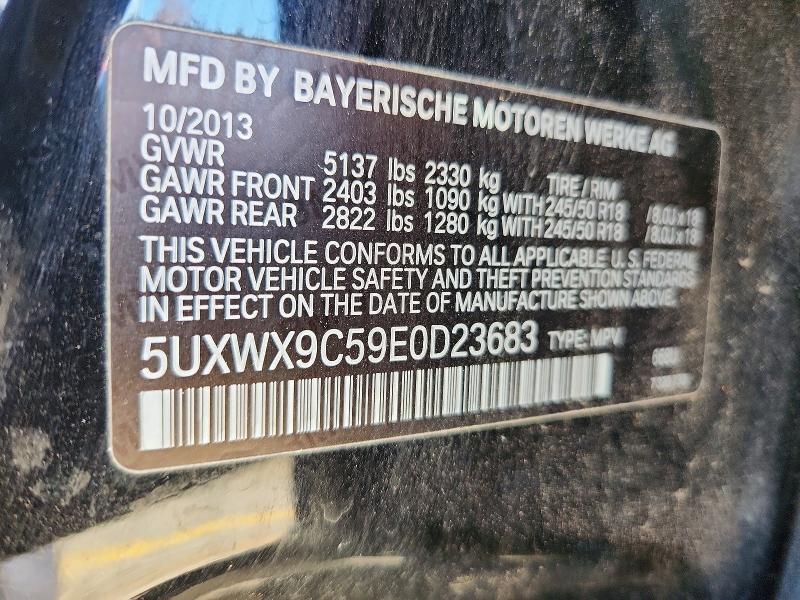 2014 Bmw X3 მანქანა იყიდება აუქციონზე, vin: 5UXWX9C59E0D23683, აუქციონის ნომერი: 65809196