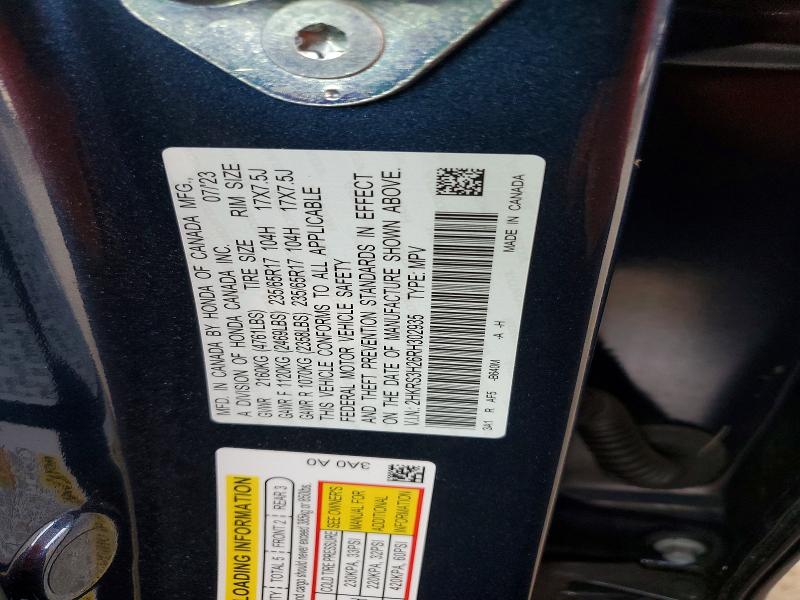Продажа на аукционе авто 2024 Honda Cr-v, vin: 2HKRS3H26RH302935, номер лота: 63832866
