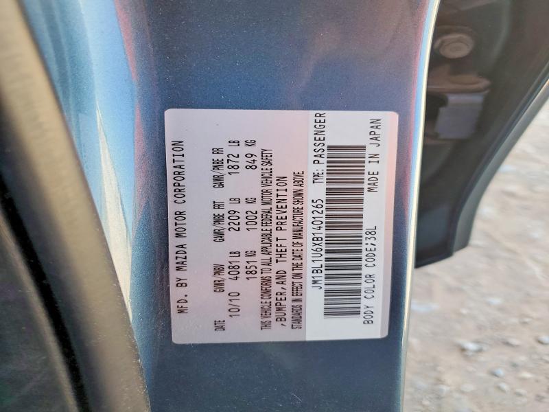 Продаж на аукціоні авто 2011 Mazda 3, vin: JM1BL1U6XB1401265, номер лоту: 65605136