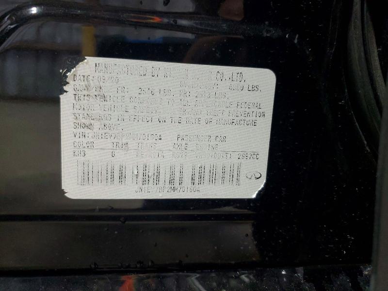 2021 Infiniti Q50 მანქანა იყიდება აუქციონზე, vin: JN1EV7BP2MM701604, აუქციონის ნომერი: 66632946