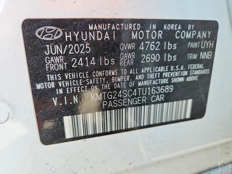51337446 :رقم المزاد ، KMTG24SC4TU163689 vin ، 2026 Genesis G70 مزاد بيع