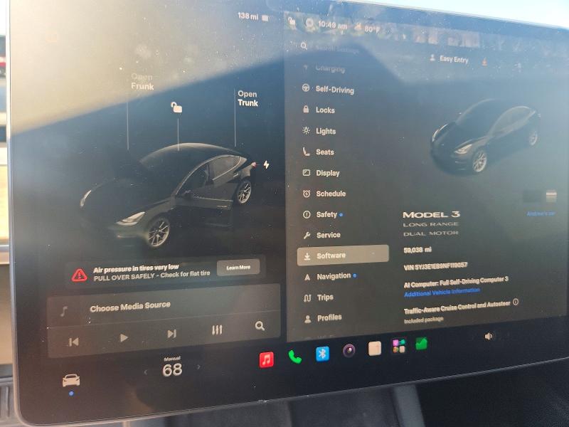 Продаж на аукціоні авто 2022 Tesla Model 3, vin: 5YJ3E1EB9NF119057, номер лоту: 65490276