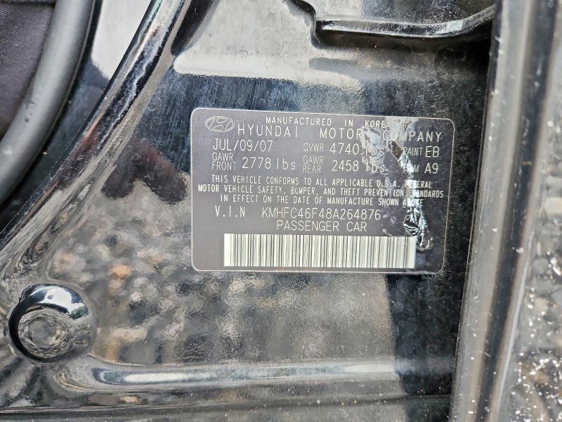 Продаж на аукціоні авто 2008 Hyundai Azera, vin: KMHFC46F48A264876, номер лоту: 63719926