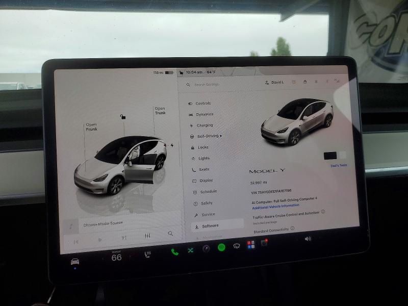 Aukcja sprzedaży 2023 Tesla Model Y, vin: 7SAYGDEE1PA167196, numer aukcji: 65663696