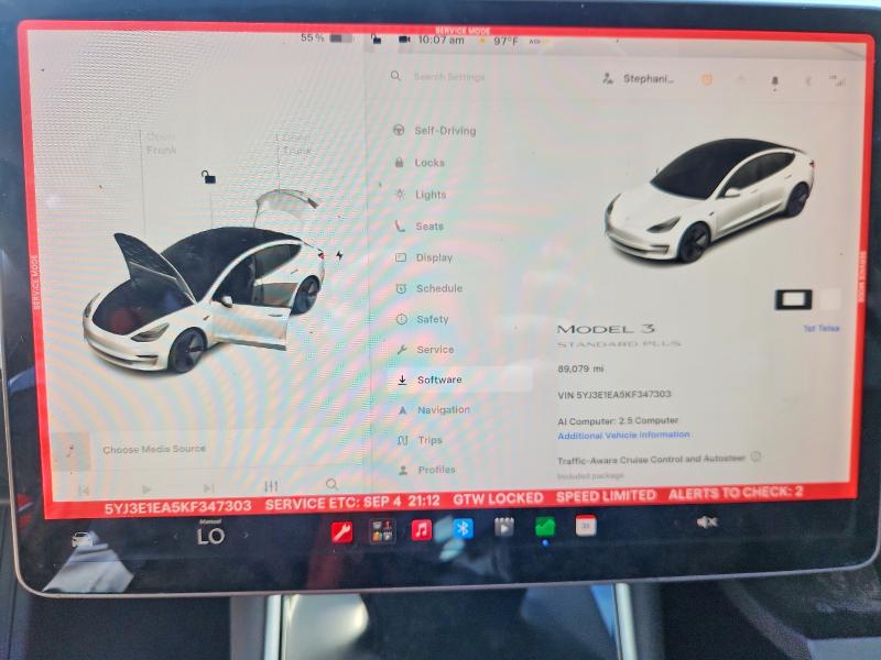 Aukcja sprzedaży 2019 Tesla Model 3, vin: 5YJ3E1EA5KF347303, numer aukcji: 66384546