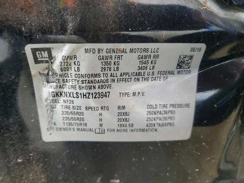 Продаж на аукціоні авто 2017 Gmc Acadia, vin: 1GKKNXLS1HZ123947, номер лоту: 60590306