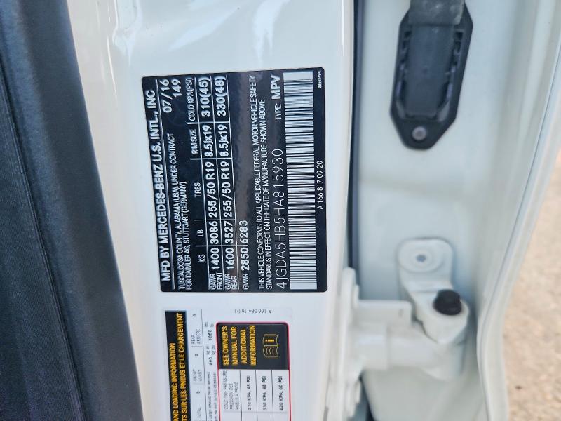 Продажа на аукционе авто 2017 Mercedes-benz Gle, vin: 4JGDA5HB5HA815930, номер лота: 66828866