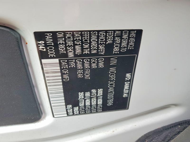 Aukcja sprzedaży 2019 Mercedes-benz Sprinter, vin: WD3PF3CD4KT007896, numer aukcji: 66616356