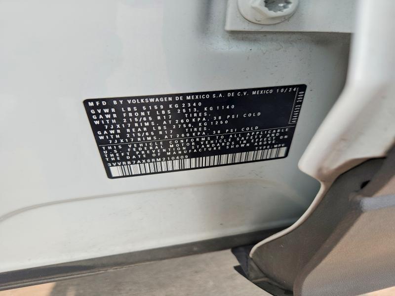 63722416 :رقم المزاد ، 3VVRB7AX6RM210409 vin ، 2024 Volkswagen Tiguan مزاد بيع