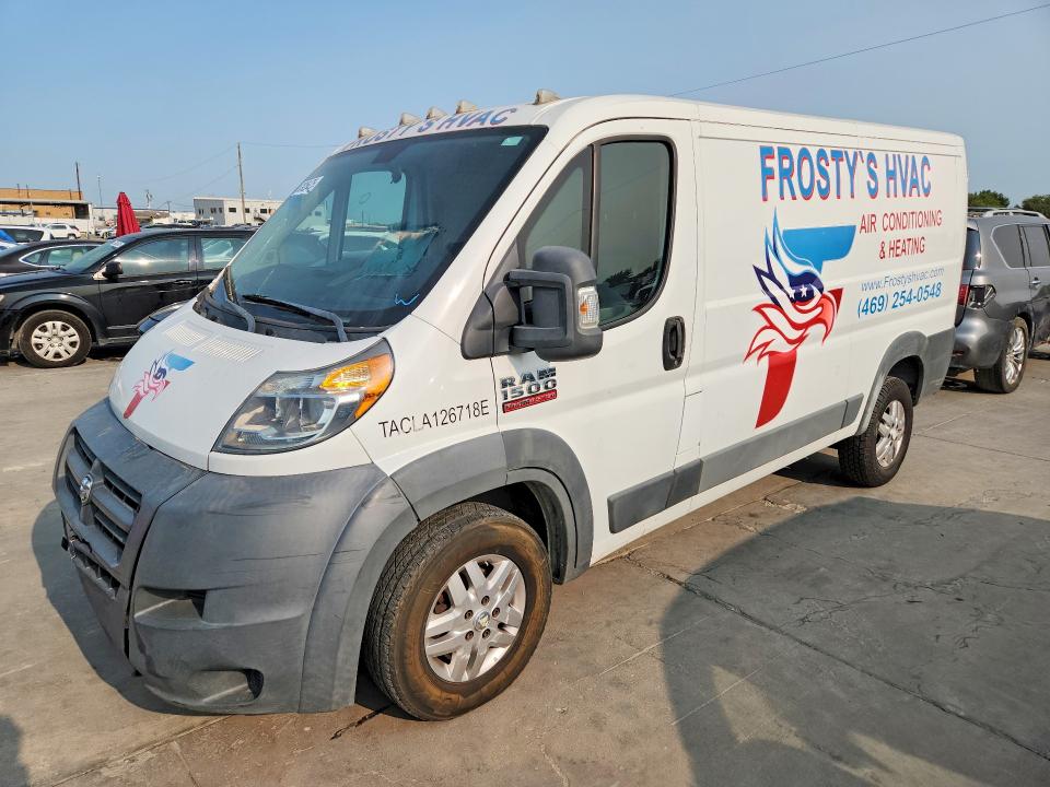 63925476 :رقم المزاد ، 3C6TRVAG1EE105065 vin ، 2014 Ram Promaster 1500 مزاد بيع