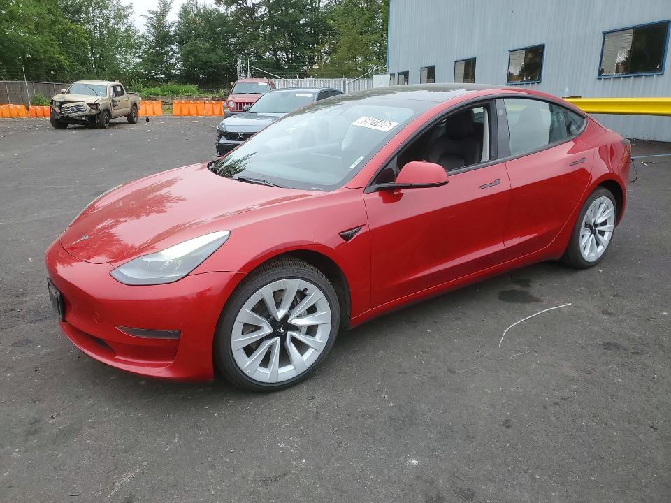 65931406 :رقم المزاد ، 5YJ3E1EA5NF372240 vin ، 2022 Tesla Model 3 مزاد بيع