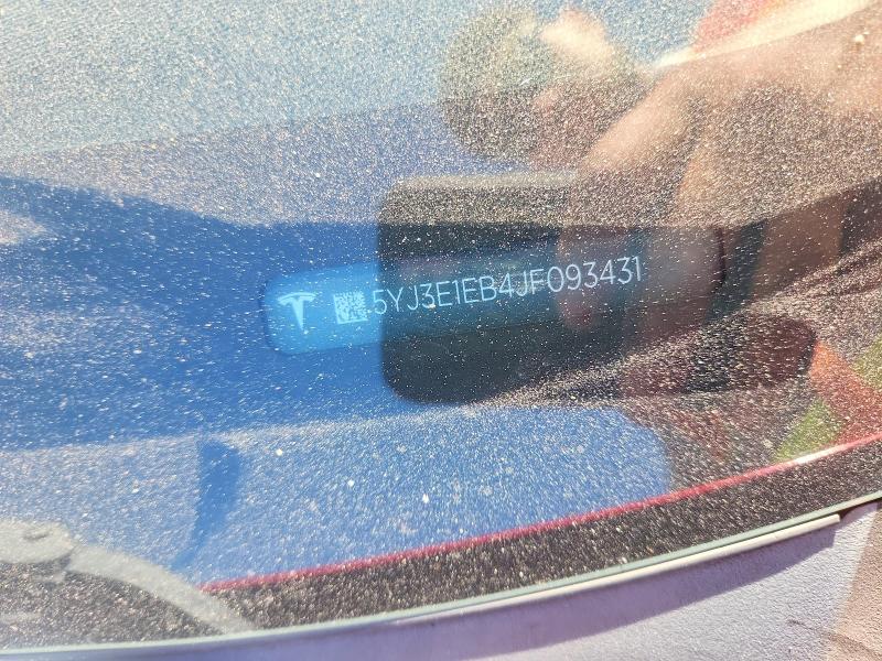 65759626 :رقم المزاد ، 5YJ3E1EB4JF093431 vin ، 2018 Tesla Model 3 مزاد بيع