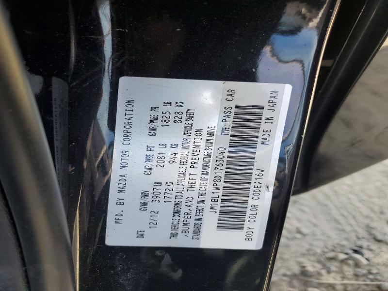Aukcja sprzedaży 2013 Mazda 3, vin: JM1BL1WP8D1763040, numer aukcji: 65667506