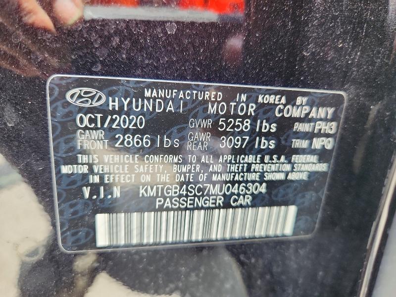 64907256 :رقم المزاد ، KMTGB4SC7MU046304 vin ، 2021 Genesis G80 مزاد بيع