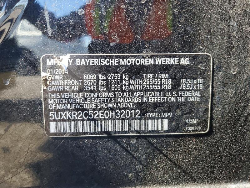 Aukcja sprzedaży 2014 Bmw X5, vin: 5UXKR2C52E0H32012, numer aukcji: 63774166