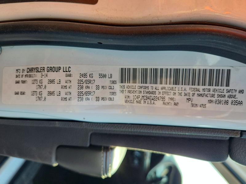 63261556 :رقم المزاد ، 1C4PJMCB4EW224795 vin ، 2014 Jeep Cherokee مزاد بيع
