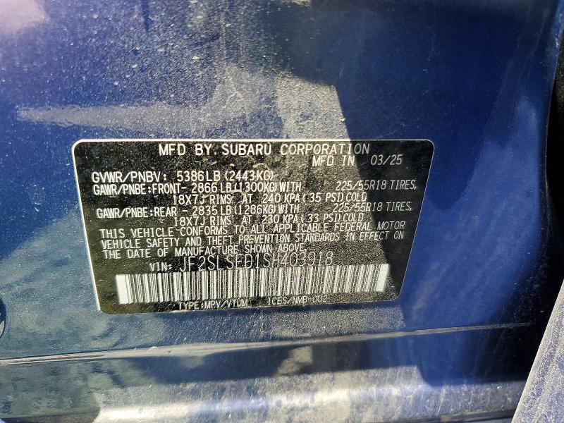Продажа на аукционе авто 2025 Subaru Forester, vin: JF2SLSED1SH403918, номер лота: 65601136