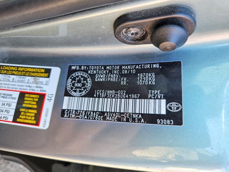 Продаж на аукціоні авто 2011 Toyota Camry, vin: 4T1BF3EK2BU641967, номер лоту: 66386356