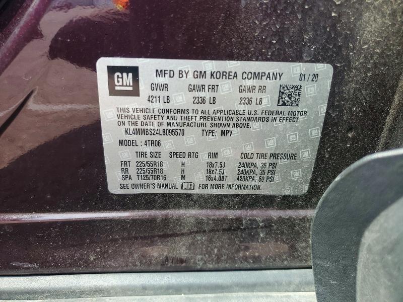 Aukcja sprzedaży 2020 Buick Encore Gx, vin: KL4MMBS24LB095570, numer aukcji: 64092766