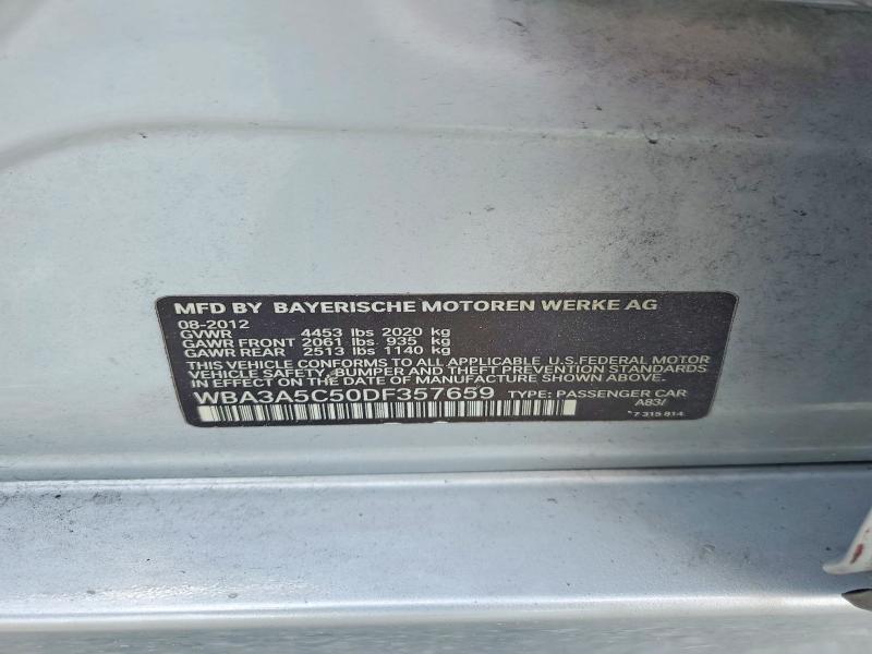 2013 Bmw 328 მანქანა იყიდება აუქციონზე, vin: WBA3A5C50DF357659, აუქციონის ნომერი: 63683856