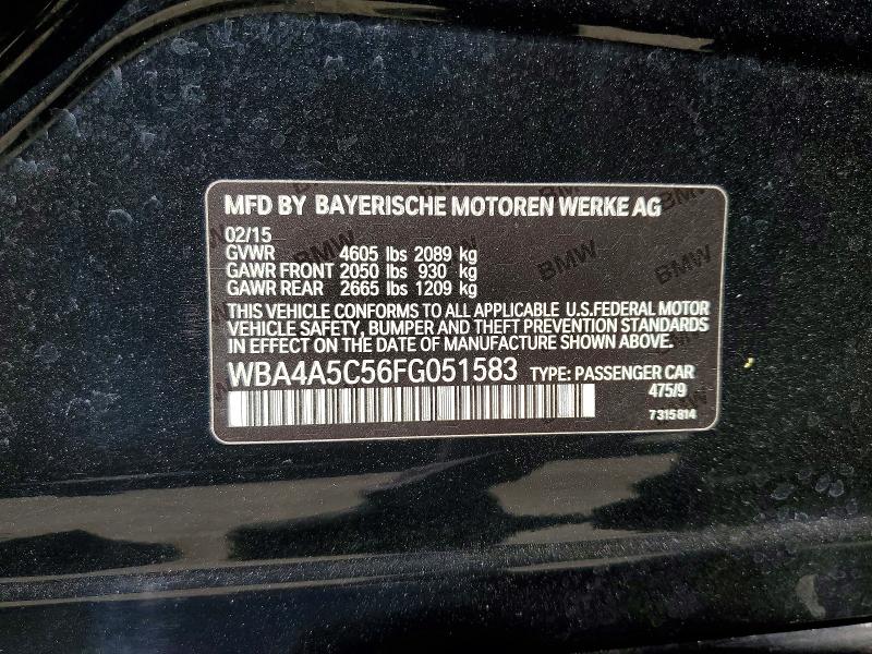 Aukcja sprzedaży 2015 Bmw 428, vin: WBA4A5C56FG051583, numer aukcji: 65536376