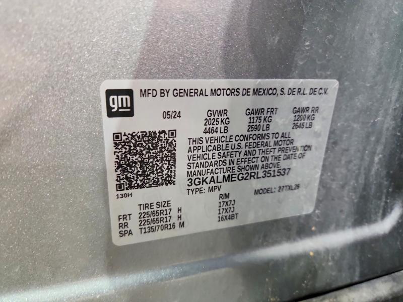 Aukcja sprzedaży 2024 Gmc Terrain, vin: 3GKALMEG2RL351537, numer aukcji: 63784046