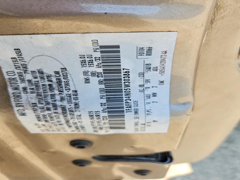 Aukcja sprzedaży 2005 Ford Focus, vin: 1FAFP34N05W303867, numer aukcji: 66601876