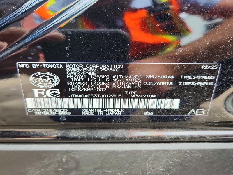 Aukcja sprzedaży 2026 Toyota Bz, vin: JTMADAFB3TJ018305, numer aukcji: 66759216