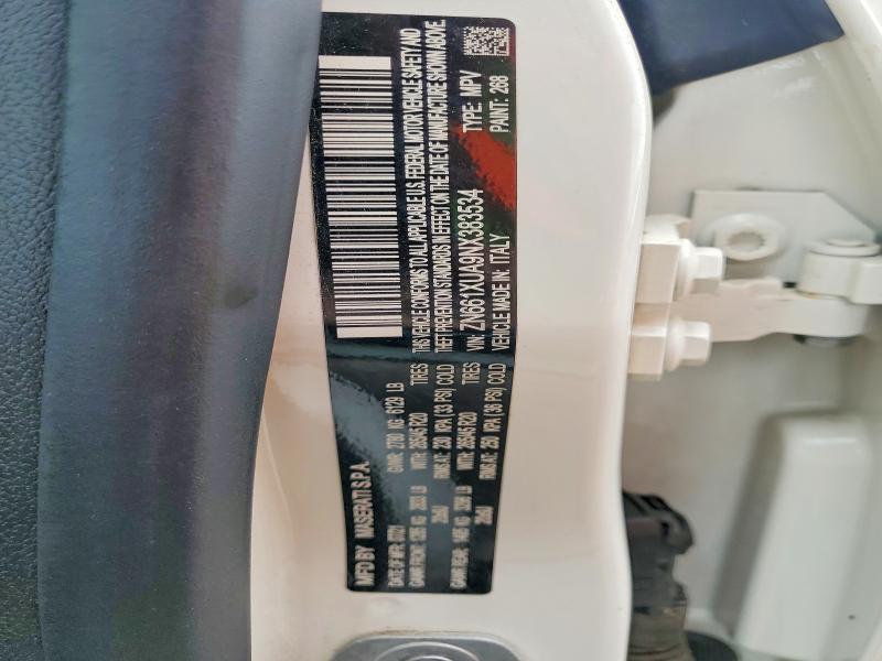 Продажа на аукционе авто 2022 Maserati Levante, vin: ZN661XUA9NX383534, номер лота: 62118536