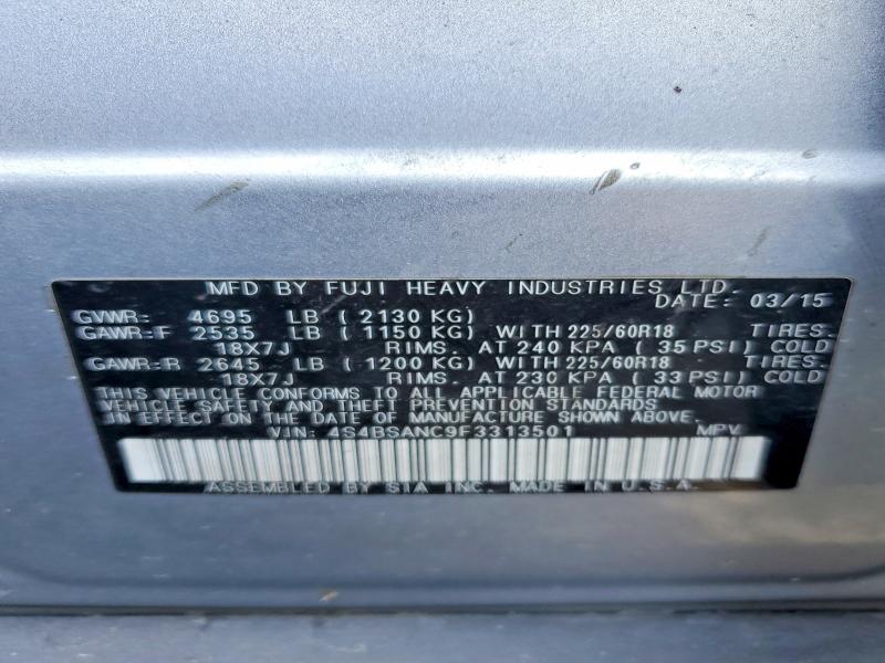 Aukcja sprzedaży 2015 Subaru Outback, vin: 4S4BSANC9F3313501, numer aukcji: 66442376